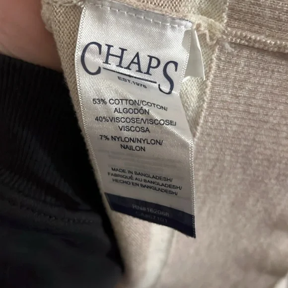 Chaps Boatneck Striped Sweater size XL - Picture 3 of 4